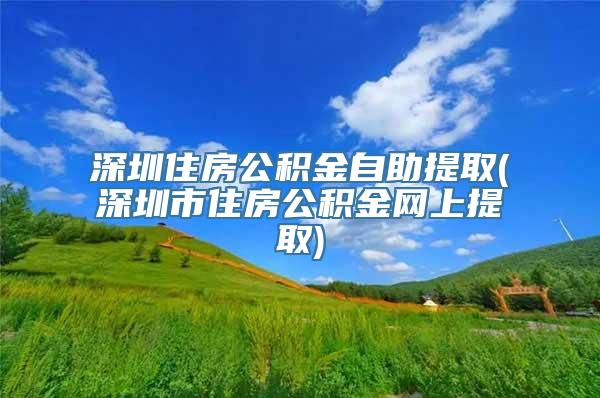 深圳住房公积金自助提取(深圳市住房公积金网上提取)