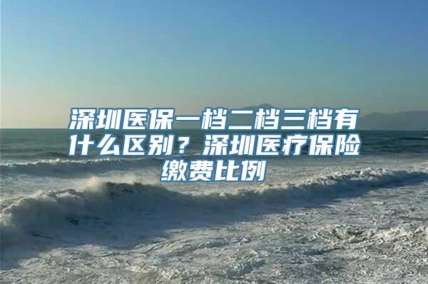 深圳医保一档二档三档有什么区别？深圳医疗保险缴费比例