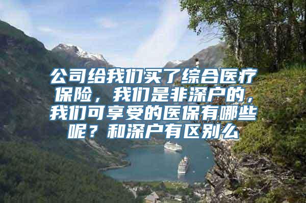 公司给我们买了综合医疗保险，我们是非深户的，我们可享受的医保有哪些呢？和深户有区别么