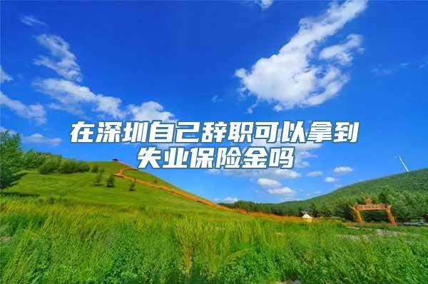 在深圳自己辞职可以拿到失业保险金吗