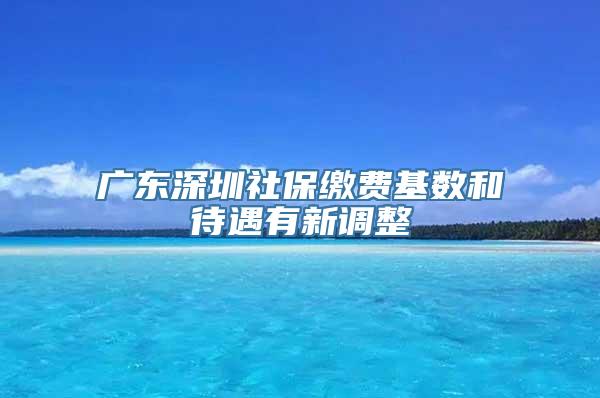 广东深圳社保缴费基数和待遇有新调整