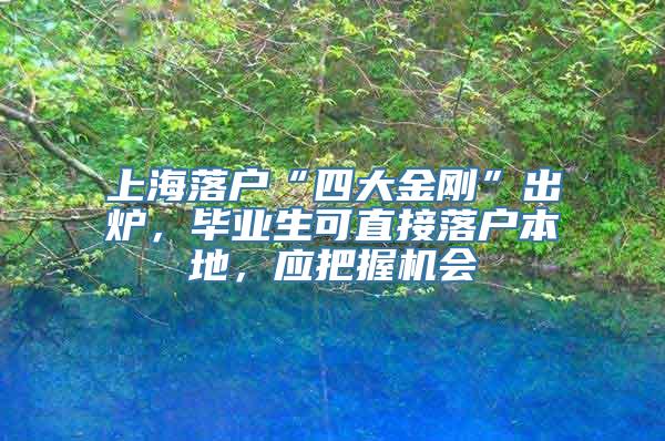 上海落户“四大金刚”出炉，毕业生可直接落户本地，应把握机会