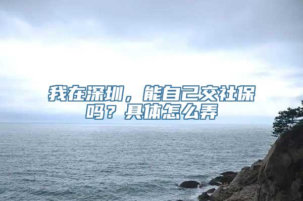 我在深圳，能自己交社保吗？具体怎么弄