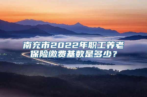 南充市2022年职工养老保险缴费基数是多少？