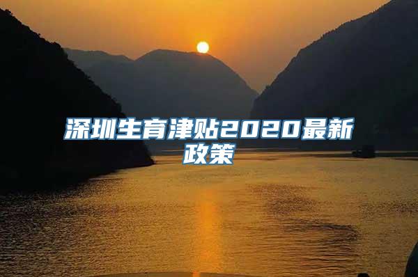 深圳生育津贴2020最新政策