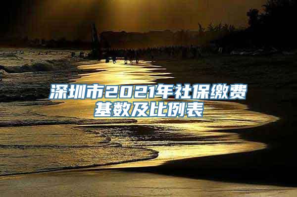 深圳市2021年社保缴费基数及比例表