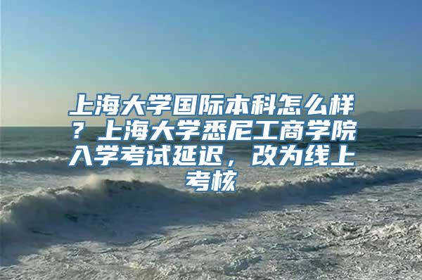 上海大学国际本科怎么样？上海大学悉尼工商学院入学考试延迟，改为线上考核