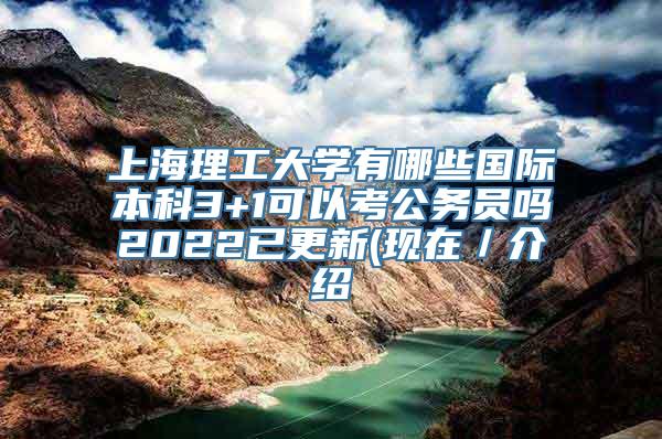 上海理工大学有哪些国际本科3+1可以考公务员吗2022已更新(现在／介绍