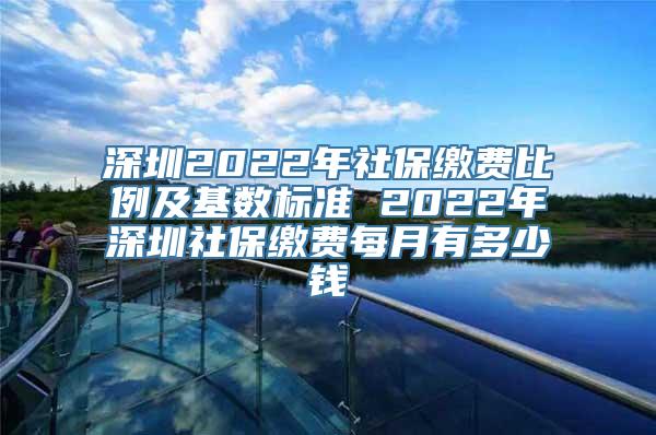 深圳2022年社保缴费比例及基数标准 2022年深圳社保缴费每月有多少钱