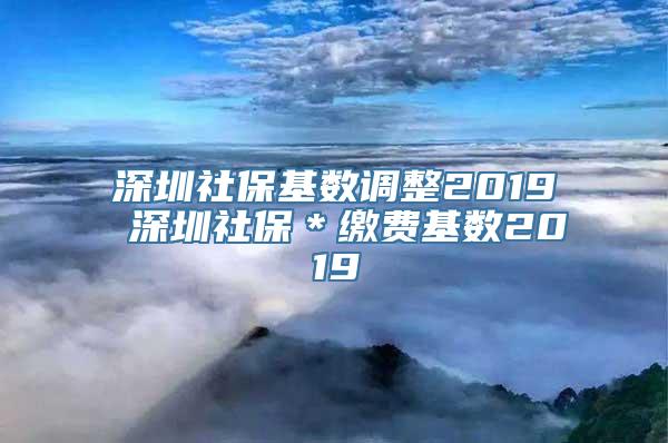 深圳社保基数调整2019 深圳社保＊缴费基数2019