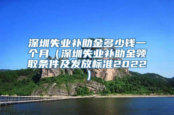 深圳失业补助金多少钱一个月（深圳失业补助金领取条件及发放标准2022）