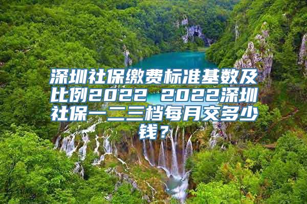 深圳社保缴费标准基数及比例2022 2022深圳社保一二三档每月交多少钱？