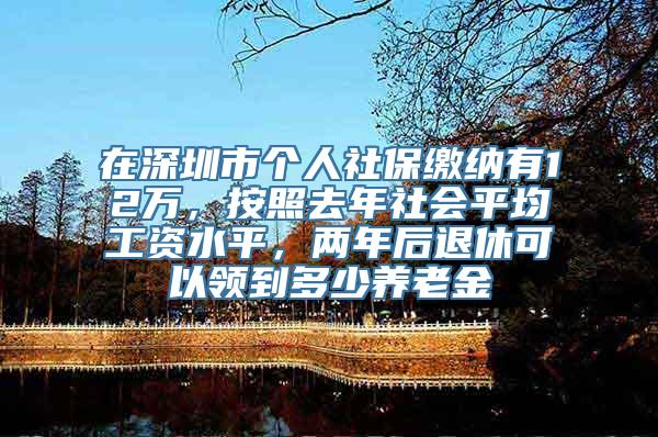 在深圳市个人社保缴纳有12万，按照去年社会平均工资水平，两年后退休可以领到多少养老金