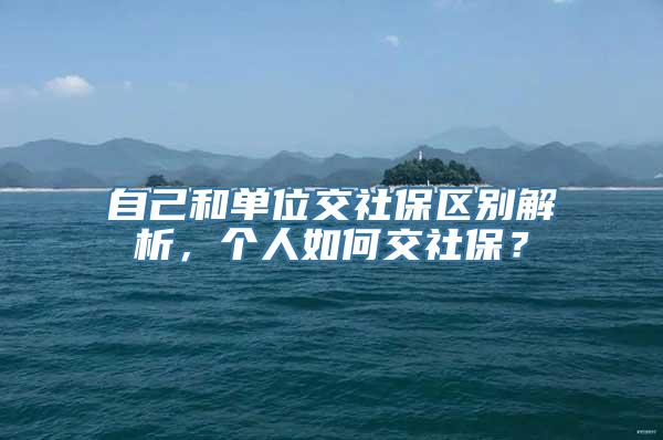 自己和单位交社保区别解析，个人如何交社保？