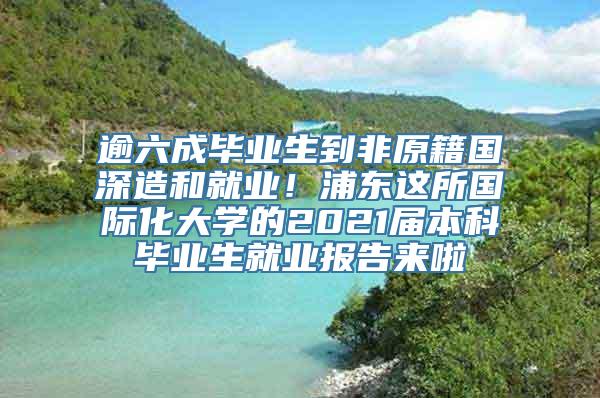 逾六成毕业生到非原籍国深造和就业！浦东这所国际化大学的2021届本科毕业生就业报告来啦