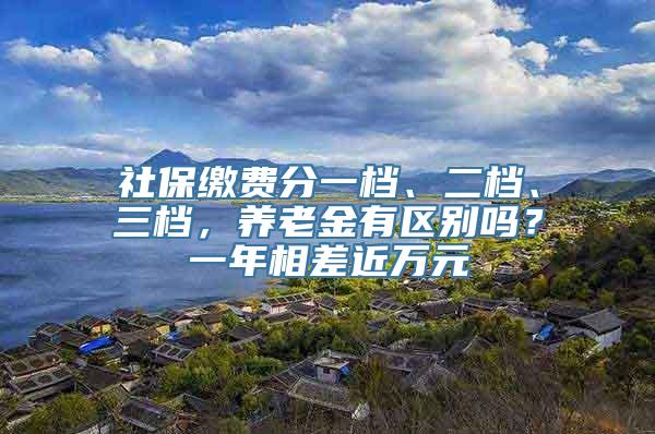 社保缴费分一档、二档、三档，养老金有区别吗？一年相差近万元