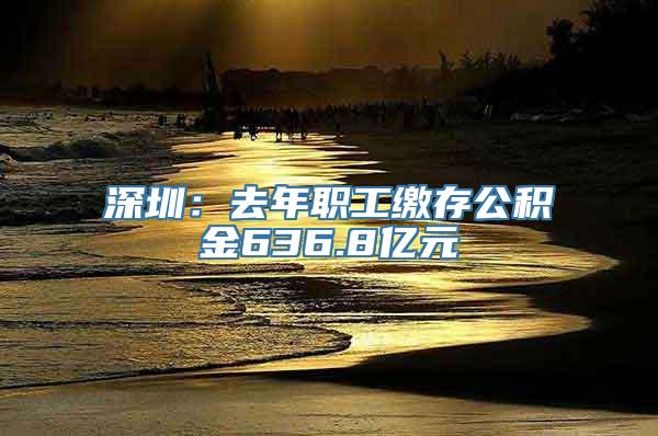 深圳：去年职工缴存公积金636.8亿元