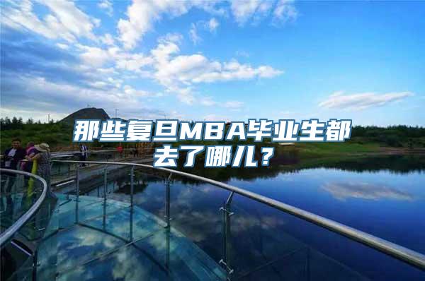 那些复旦MBA毕业生都去了哪儿？