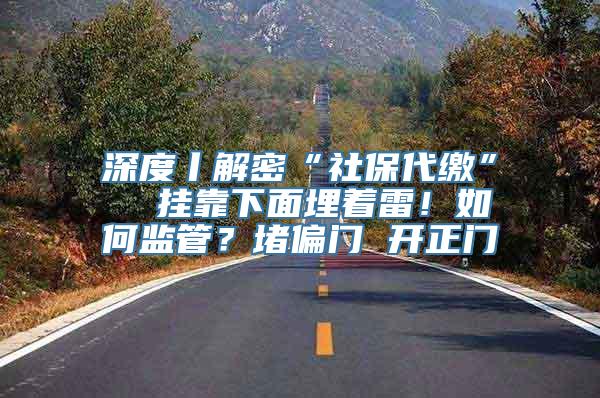 深度丨解密“社保代缴”  挂靠下面埋着雷！如何监管？堵偏门 开正门