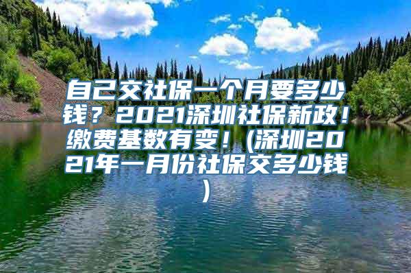 自己交社保一个月要多少钱？2021深圳社保新政！缴费基数有变！(深圳2021年一月份社保交多少钱)