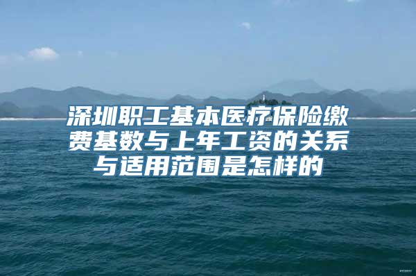 深圳职工基本医疗保险缴费基数与上年工资的关系与适用范围是怎样的