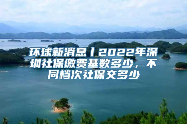 环球新消息丨2022年深圳社保缴费基数多少，不同档次社保交多少