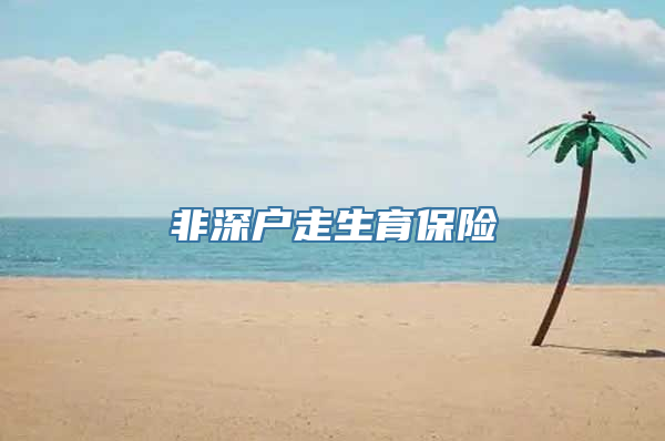 非深户走生育保险