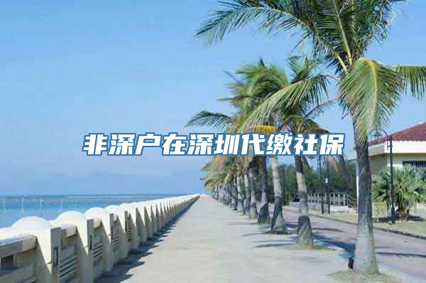 非深户在深圳代缴社保