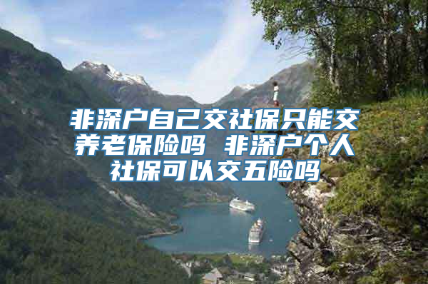 非深户自己交社保只能交养老保险吗 非深户个人社保可以交五险吗