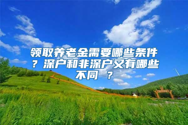 领取养老金需要哪些条件？深户和非深户又有哪些不同 ？