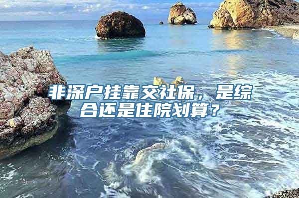 非深户挂靠交社保，是综合还是住院划算？