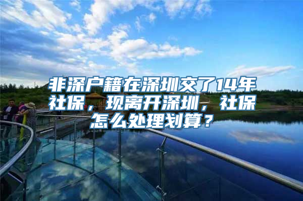 非深户籍在深圳交了14年社保，现离开深圳，社保怎么处理划算？