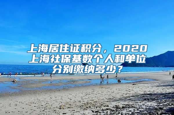 上海居住证积分，2020上海社保基数个人和单位分别缴纳多少？