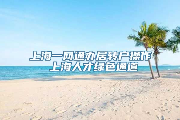 上海一网通办居转户操作 上海人才绿色通道