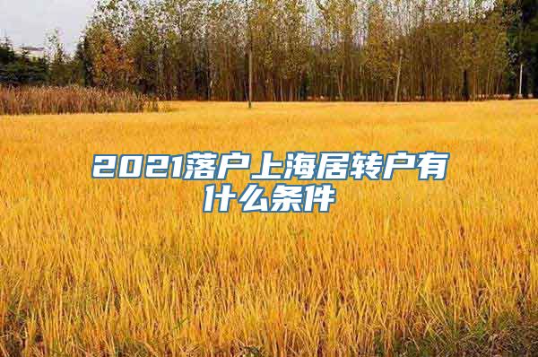 2021落户上海居转户有什么条件