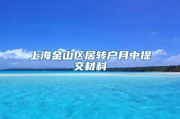 上海金山区居转户月中提交材料