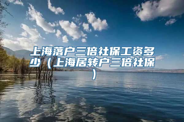 上海落户三倍社保工资多少（上海居转户三倍社保）