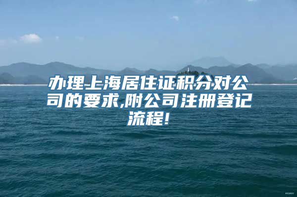 办理上海居住证积分对公司的要求,附公司注册登记流程!