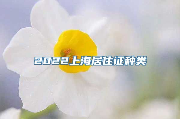 2022上海居住证种类