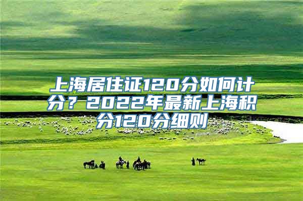 上海居住证120分如何计分？2022年最新上海积分120分细则