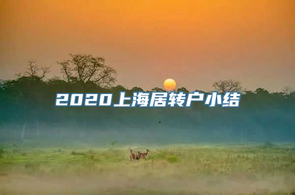 2020上海居转户小结