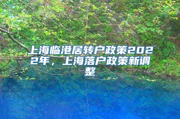 上海临港居转户政策2022年，上海落户政策新调整