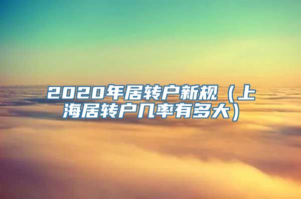 2020年居转户新规（上海居转户几率有多大）