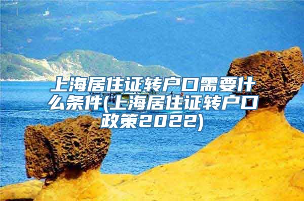 上海居住证转户口需要什么条件(上海居住证转户口政策2022)