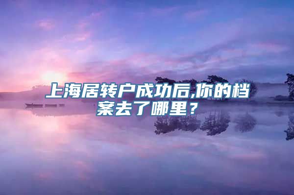 上海居转户成功后,你的档案去了哪里？