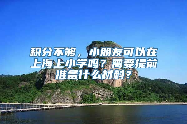 积分不够，小朋友可以在上海上小学吗？需要提前准备什么材料？