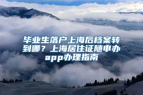 毕业生落户上海后档案转到哪？上海居住证随申办app办理指南