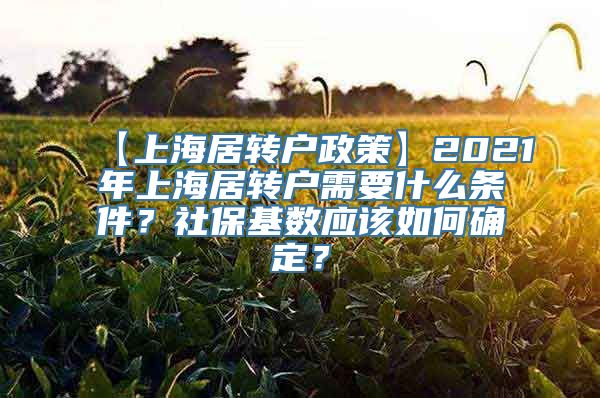 【上海居转户政策】2021年上海居转户需要什么条件？社保基数应该如何确定？