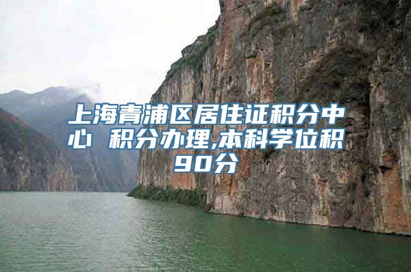 上海青浦区居住证积分中心 积分办理,本科学位积90分