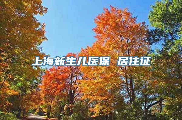 上海新生儿医保 居住证